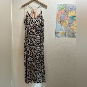 Nicole Miller New York Abstract satin print multicolor maxindress XL